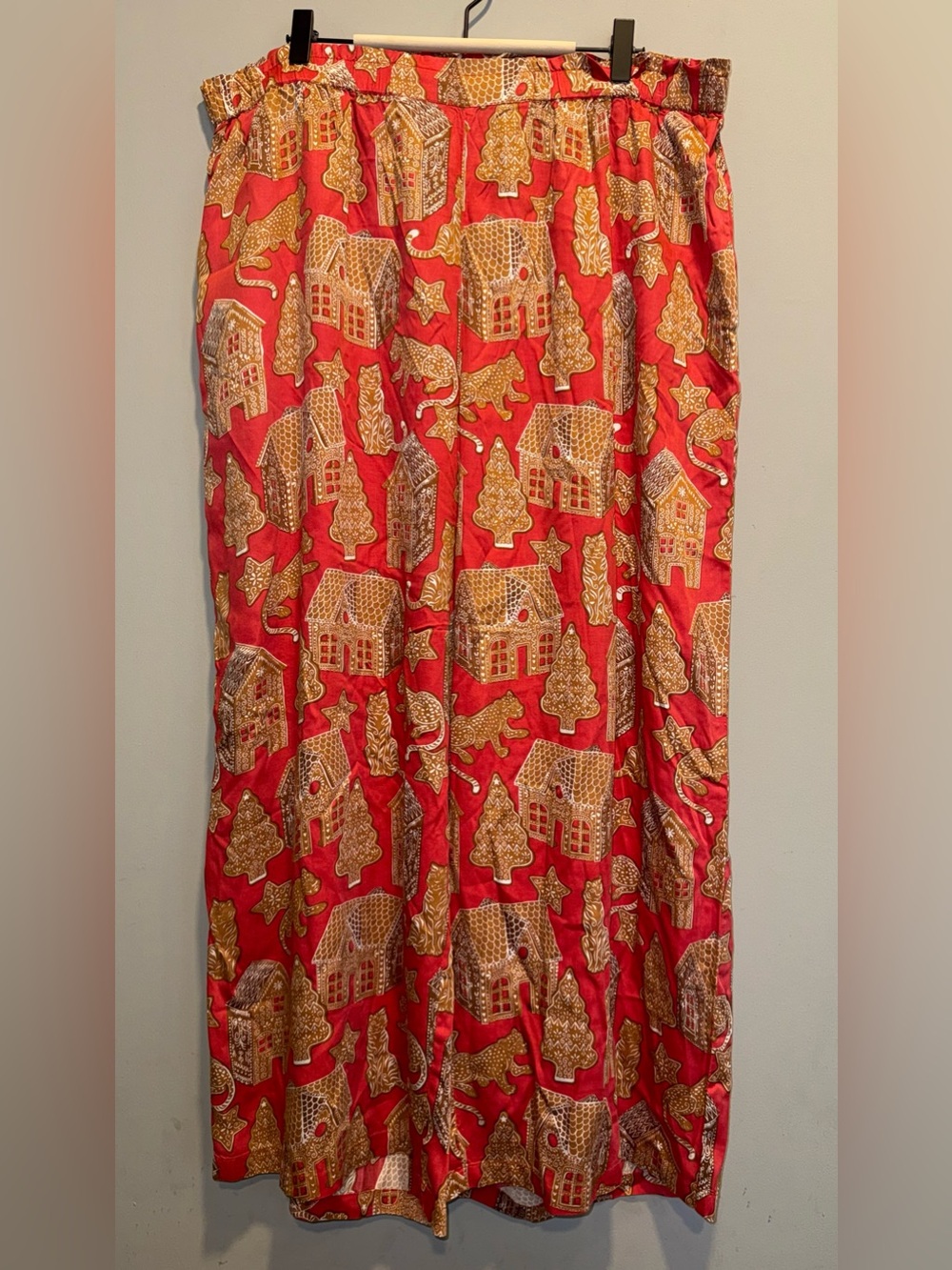NWT Printfresh Eco Satin Wildest Dreams Pajama Set Gingerbread Party XL - Picture 5 of 5